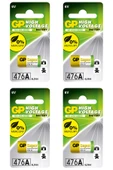 GP Batteries GP476A Süper Alkalin 476A/Px28A/A544/4LR44 Boy Pil, 6 Volt, Tekli Kart 4 Adet Pil thumbnail 1