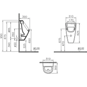 VitrA S20 Pisuvar Üstten Su Girişli Arkadan Çıkışlı thumbnail 1