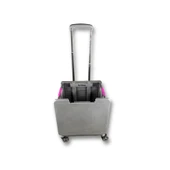 4 Tekerlekli, 55 Litre Gri Katlanır Alışveriş Arabası-GRİ - 1