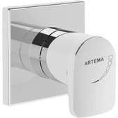 Artema Root Square A42729 Ankastre Stop Valf, Sıva Üstü, Krom - 1