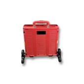 6 Tekerlekli, 55 Litre Kırmızı Katlanır Alışveriş Arabası - 1