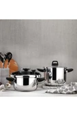 Schafer Compact 4 Parça Düdüklü Tencere Seti 4+6,5 L-Siyah - 1