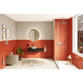 VitrA Plural 7812B420-0016 Üçgen Alçak Çanak Lavabo, VitrA Clean, 47 cm, Mat Bej - 3