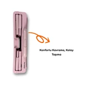 4 Tekerlekli, Pembe, 32L Standart Boy, Sabit Tutacaklı Alışveriş Arabası - 3