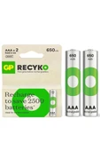 GP Recyko 650 Mah R03 Aaa Şarjli 2li Ince Kalem Pil 65aaahcer21-2tlb2 (rhch63e041 - 1