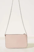 Zımbalı Zincir Askılı Çanta Pudra Rugan thumbnail 2