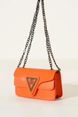 Üçgen Armalı Zincir Askılı Çanta Oranj thumbnail 1