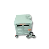 Piknik Masalı, 8 Tekerlekli, 55 Litre Yeşil Katlanır Alışveriş Arabası - Merdiven Çıkan - 1