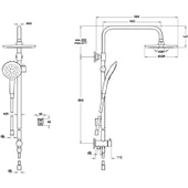 VitrA Artema Shine Round A45701 Duş Kolonu - 2