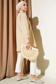 V Parçalı Gömlek Bej thumbnail 3