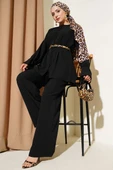 Brit Düğmeli Bilek Tünelli İkili Takım Siyah thumbnail 1