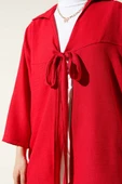 Önden Bağlamalı Kimono Kırmızı - 4