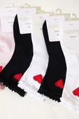 Bayan 6lı Kalpli Kısa Konç Çorap Asorti 1 thumbnail 2