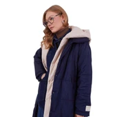 Kadın Çift Renk Şişme Mont 560038 thumbnail 6