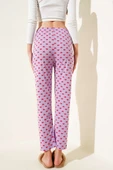 Kalp Desenli Pijama Altı Lila thumbnail 3