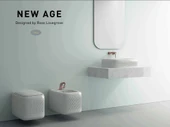 Bocchi New Age Tezgah Üstü Lavabo 55 cm Parlak Beyaz 1411-001-0125 thumbnail 3
