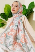 Antik Çiçekli Soft Şal Bej thumbnail 1