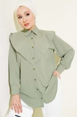 V Detaylı Gömlek Çağla Yeşili thumbnail 1