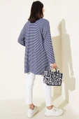 Çizgili Penye Tunik Lacivert thumbnail 3