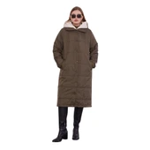 Kadın Çift Renk Şişme Mont 560038 thumbnail 9