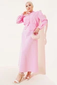 V Alerli Ceketli Jile Takım Pembe thumbnail 1