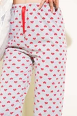 Kalp Desenli Pijama Altı Gri thumbnail 4