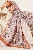 Etnik Paisley Soft Şal Taba thumbnail 1