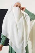 Şifon Sufle Himar Şal Ekru thumbnail 1