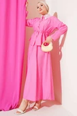 Dantel Yaka Etekli İkili Takım Pembe thumbnail 1