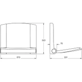 VitrA A44473 Arkitekta Katlanabilir Duş Oturağı - 2