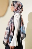 Menekşe Desen Şal Siyah thumbnail 3
