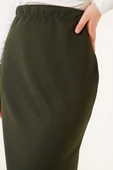 Düz Haki Kalem Etek thumbnail 4