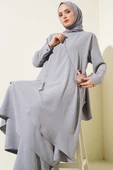 Asimetrik Kesim Ayrobin İkili Takım Gri thumbnail 2