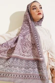 Etnik Paisley Desen Şal Vizon thumbnail 1