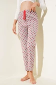 Kalp Desenli Pijama Altı Kayrak Grisi thumbnail 1