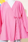 İp Bağlamalı Kimono Pembe thumbnail 4