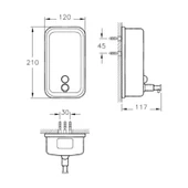 VitrA Artema Arkitekta Sıvı Sabunluk A44505 - 2