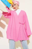 İp Bağlamalı Kimono Pembe thumbnail 1