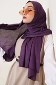 Basic Penye Şal Mor thumbnail 1