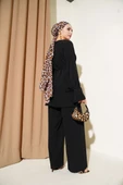Brit Düğmeli Bilek Tünelli İkili Takım Siyah thumbnail 3