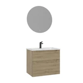 Orka Messina 65 cm Meşe LED Banyo Dolabı Takımı thumbnail 1