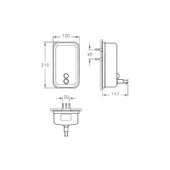 VitrA Artema Arkitekta Sıvı Sabunluk A44505 - 4