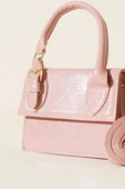 Tek Kemer Detaylı Rugan Çanta Pudra thumbnail 3