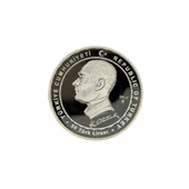 AgaKulche Atatürk'ün Anıtkabir'deki 60.Yılı Gümüş Sikke Coin - 2