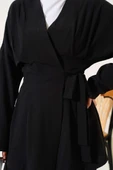 Bel Pensli Yandan Bağlamalı İkili Takım Siyah thumbnail 4