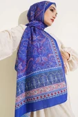 Etnik Paisley Desen Şal Saks thumbnail 2