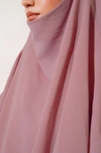 Şifon Sufle Himar Şal Pudra thumbnail 4