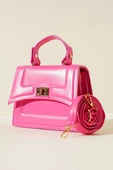 Metal Kilit Detaylı Çanta Fuşya thumbnail 1