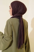 Basic Penye Şal Acı Kahve thumbnail 3