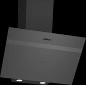 Siemens LC64KPJ70T iQ100, Duvar tipi davlumbaz, eğimli cam tasarım, 60 cm, antrasit gri thumbnail 1